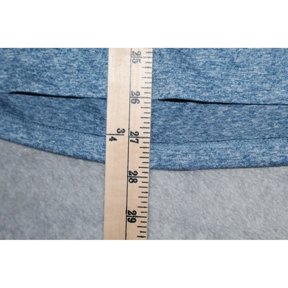 Nike Dri-FIT Gym Workout Shirt Women XXL Blue Heathered Activewear Polyester